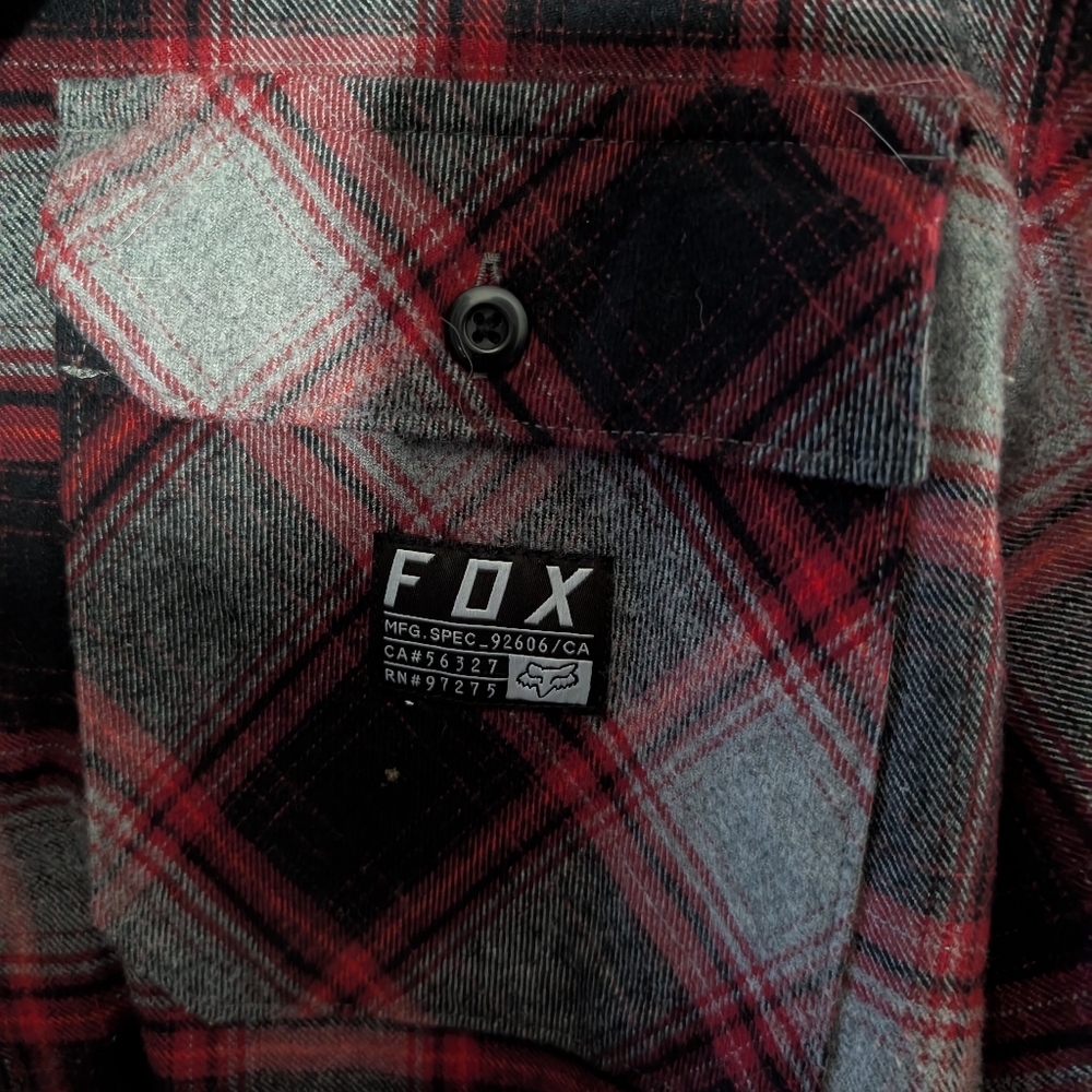 MEN'S FOX RACING PLAID SHIRT - Picture 2 of 6